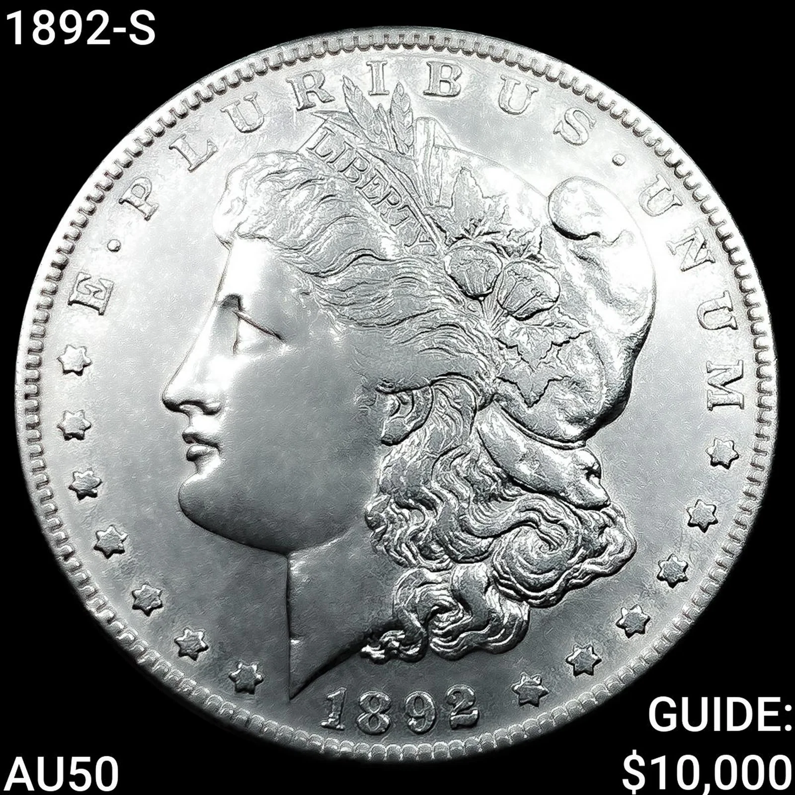 1892-S Morgan Silver Dollar CLOSELY UNCIRCULATED