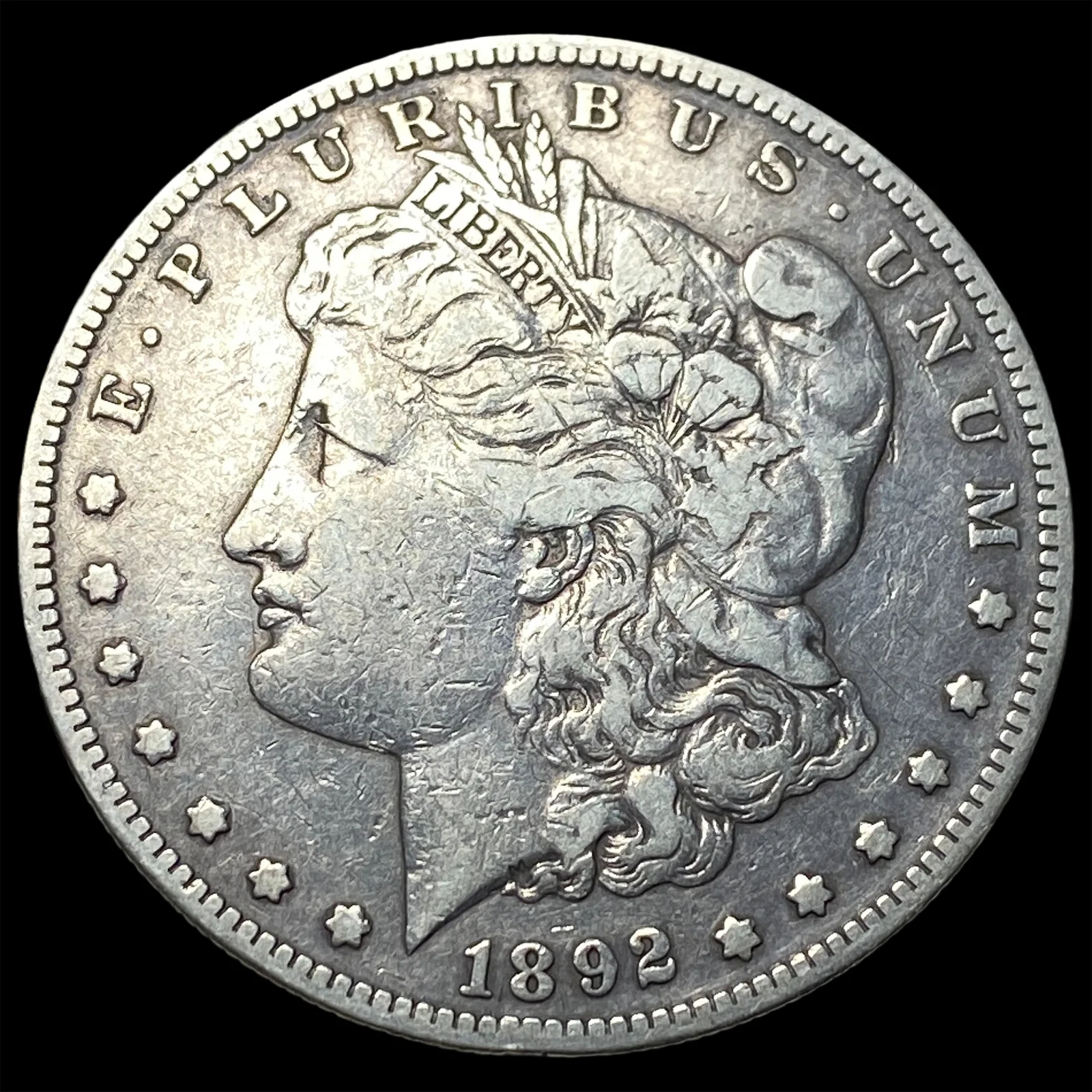 1892-S Silver Morgan Dollar NEARLY UNCIRCULATED