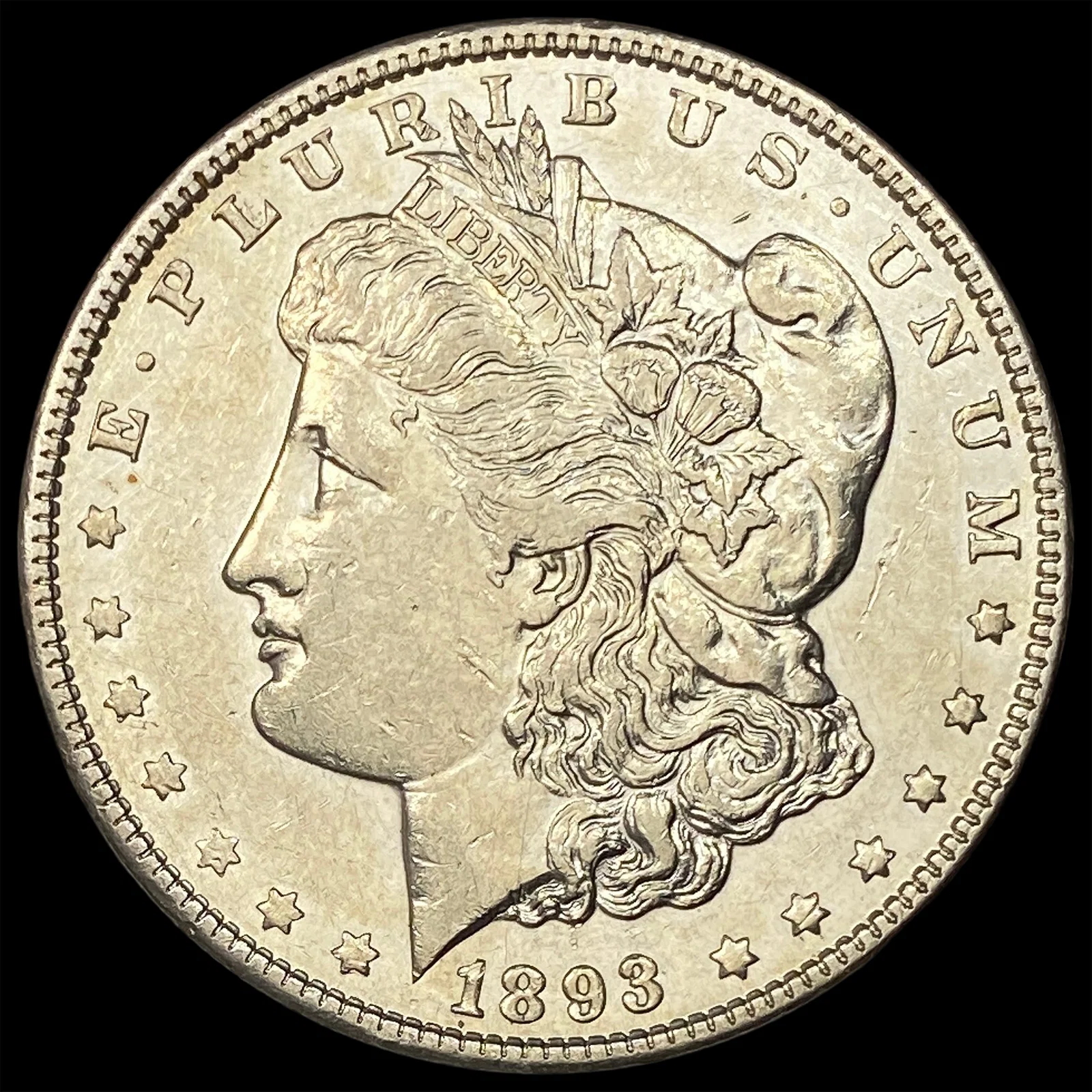 1893 Silver Morgan Dollar CLOSELY UNCIRCULATED