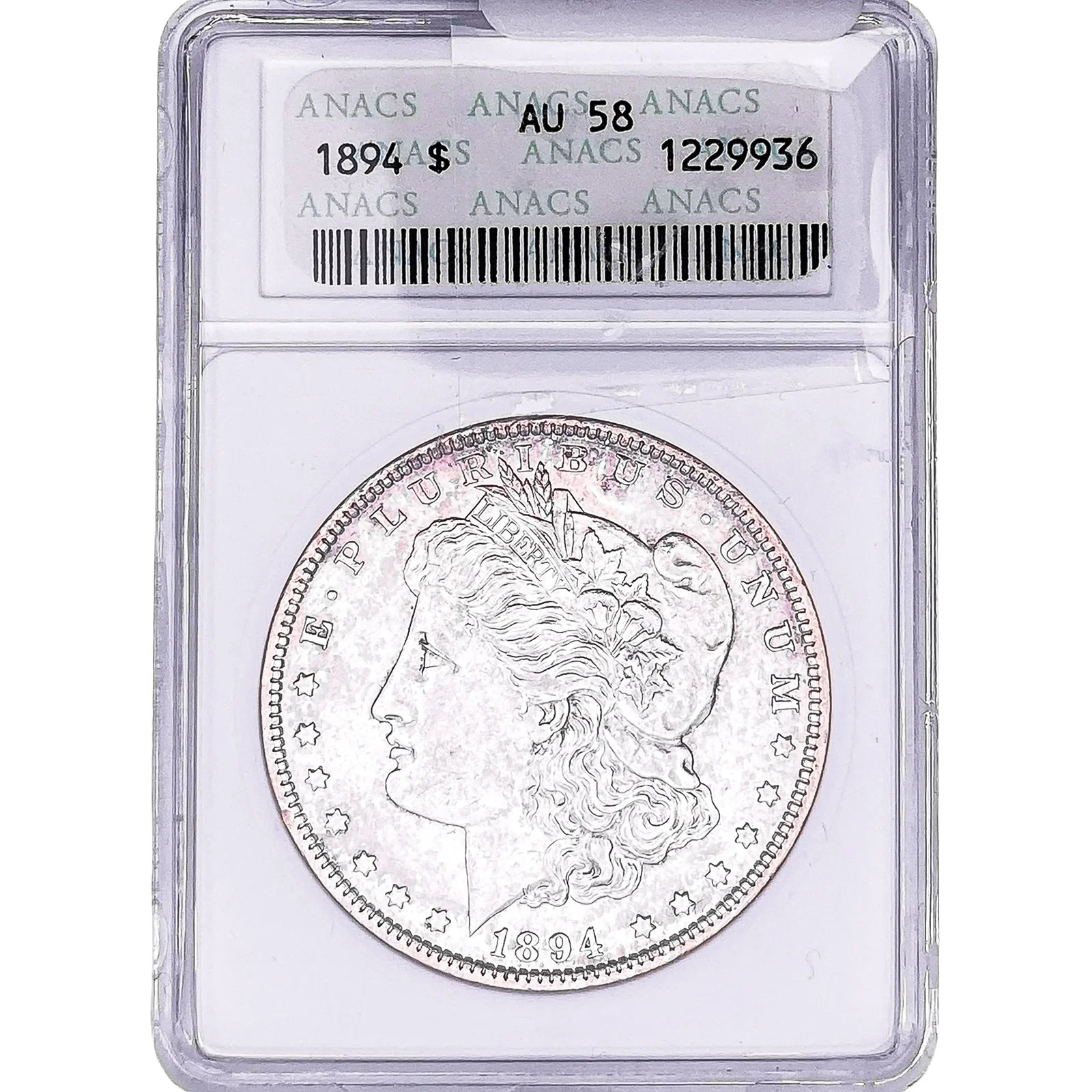 1894 Morgan Silver Dollar ANACS AU58