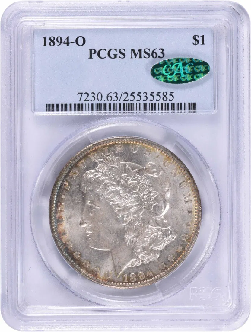 1894-O Morgan Silver Dollar MS63 PCGS CAC Uncirculated Coin