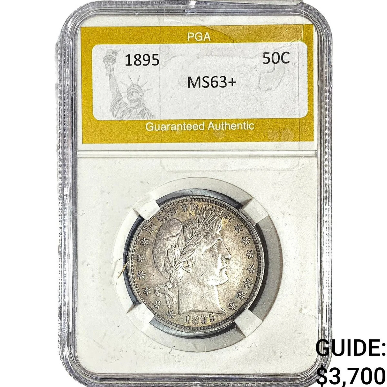 1895 Barber Half Dollar PGA MS63+