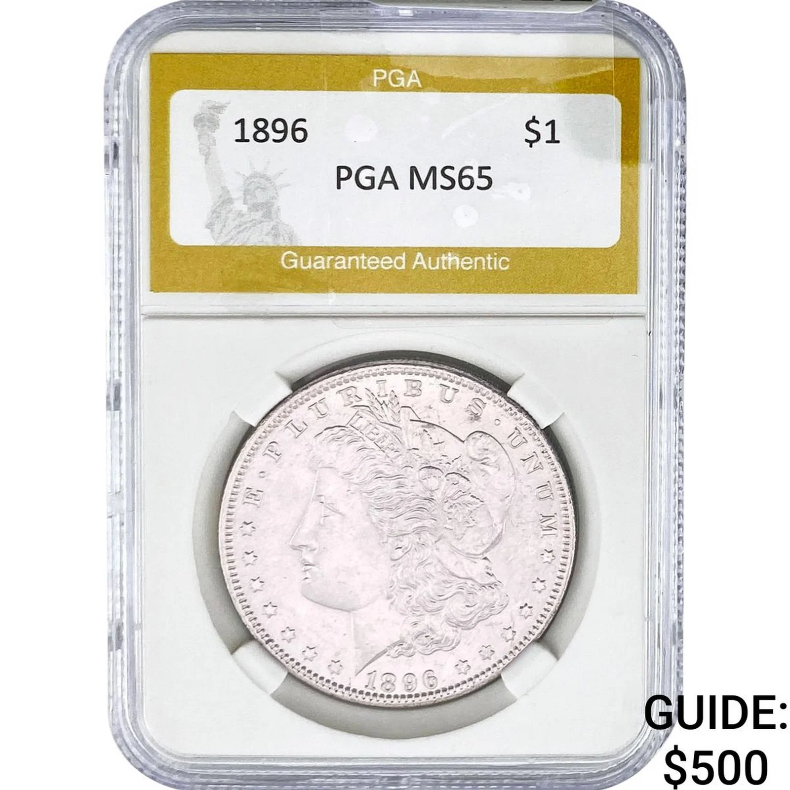 1896 Morgan Silver Dollar PGA MS65