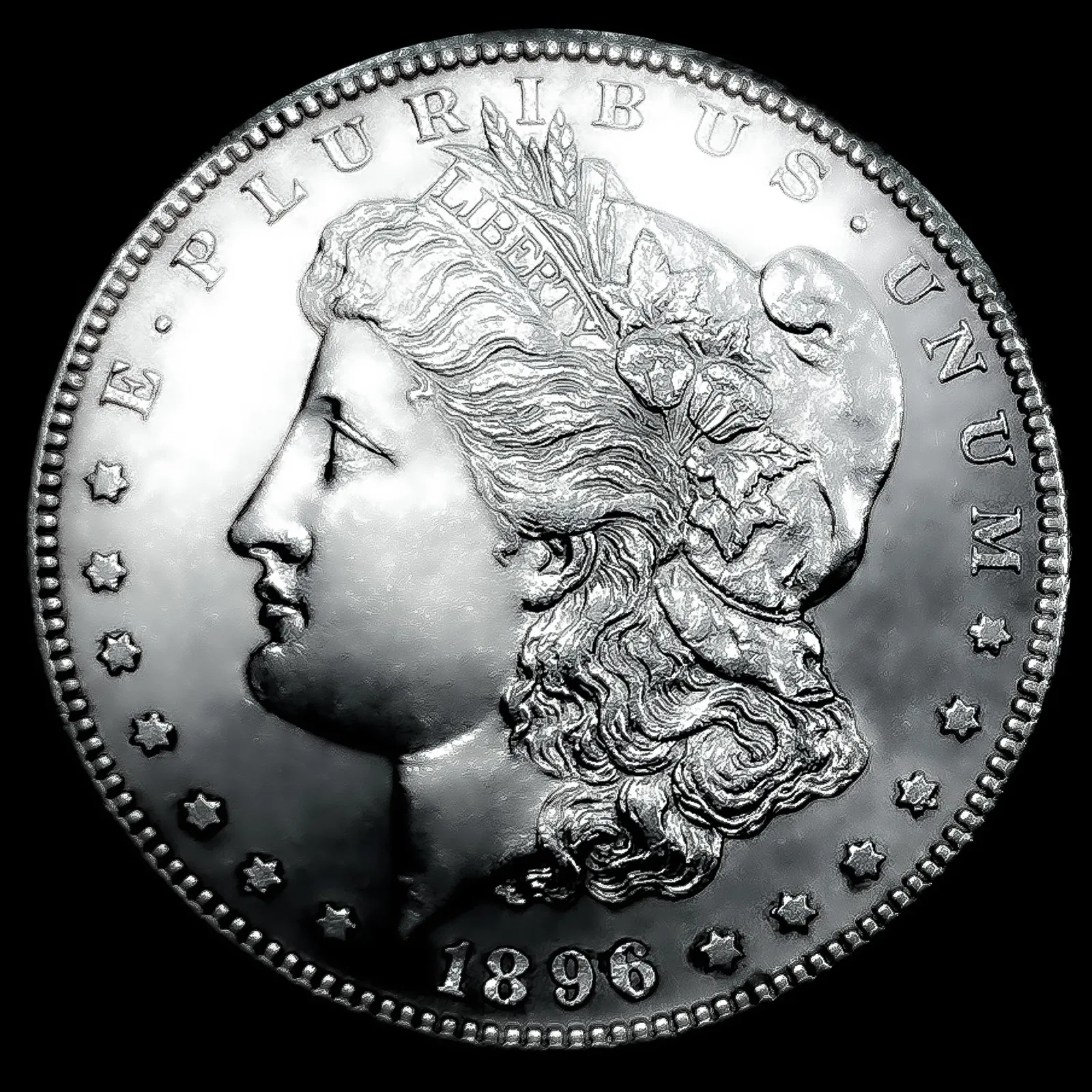 1896-S Morgan Silver Dollar CHOICE BU PL