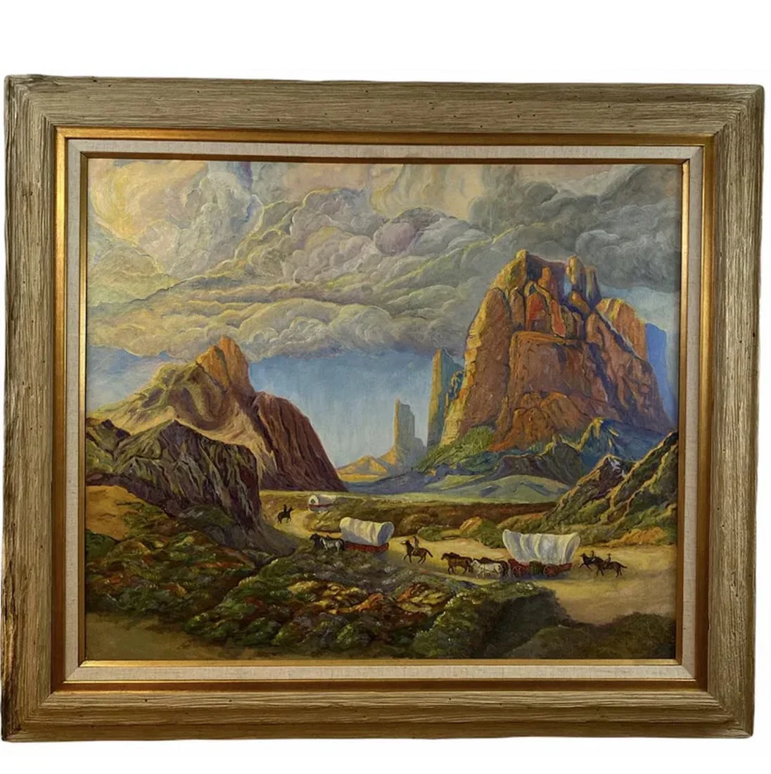 1897 American Settlers Heading West Oil Painting