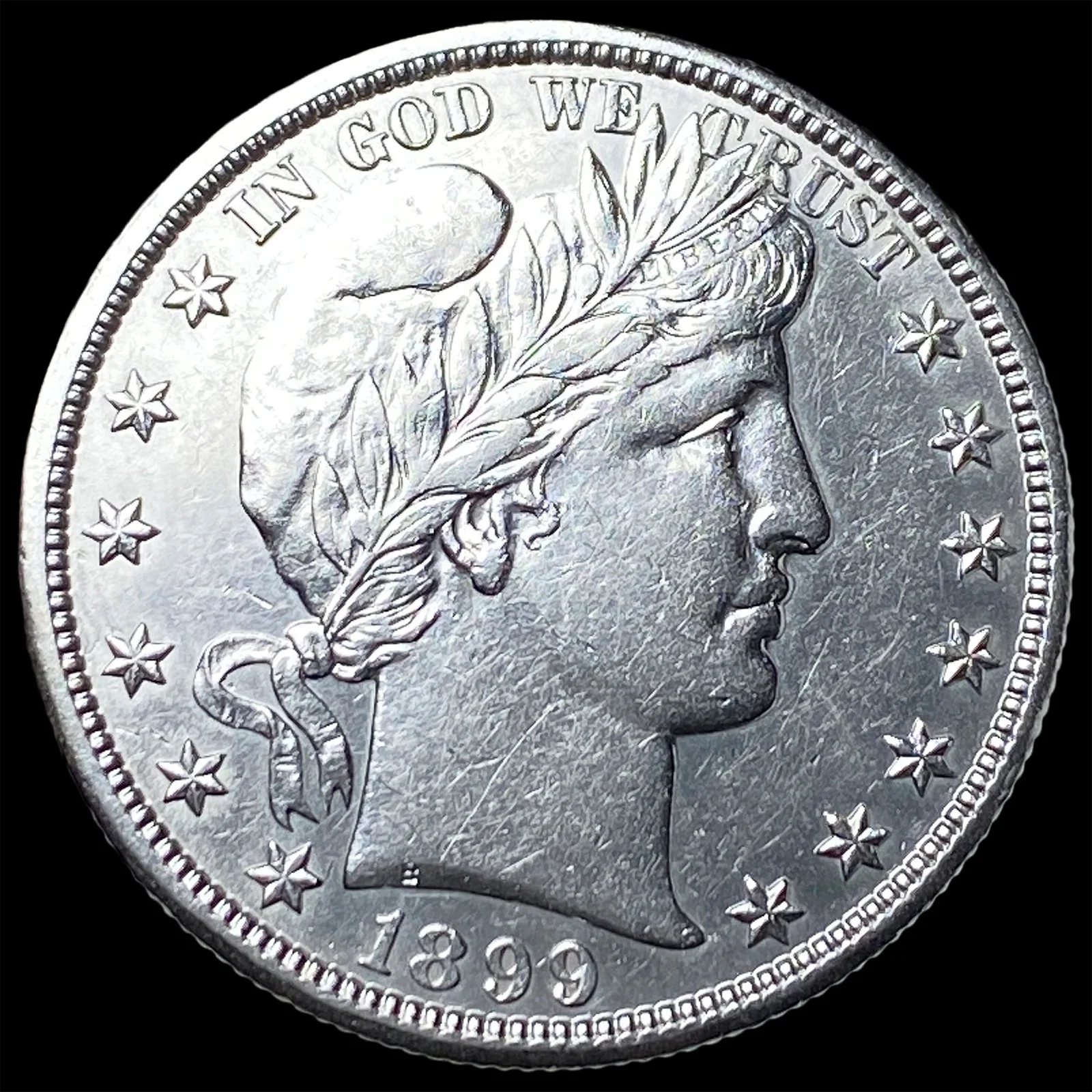 1899-O Silver Barber Half Dollar CLOSELY UNCIRCULATED