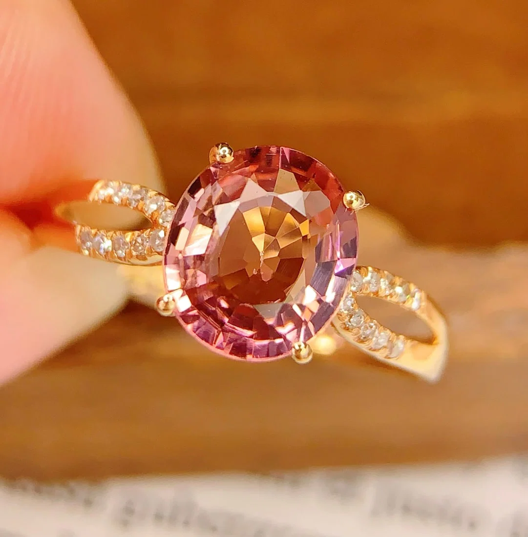 18K Gold 2.2 Carat Tourmaline Ring