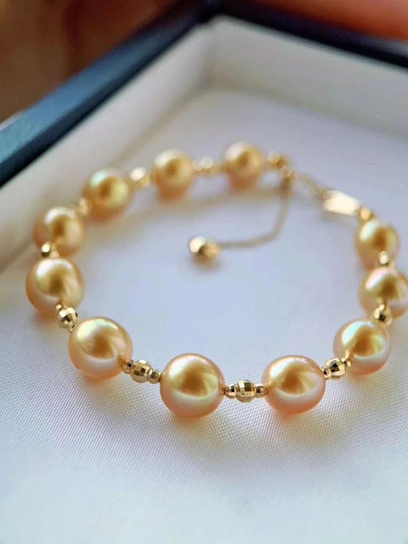18K Gold Pearl Bracelet