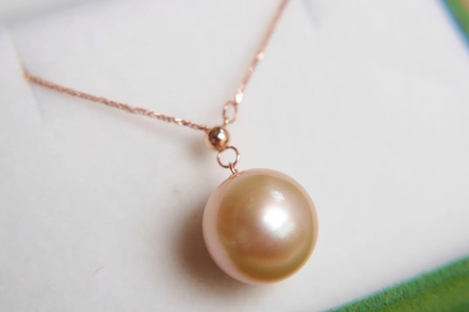 18K Gold Sea Water Pearl Necklace