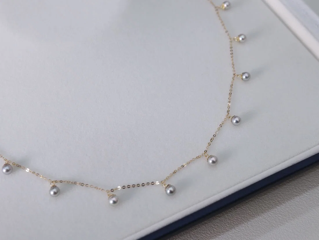18K Gold Seawater Pearl Necklace