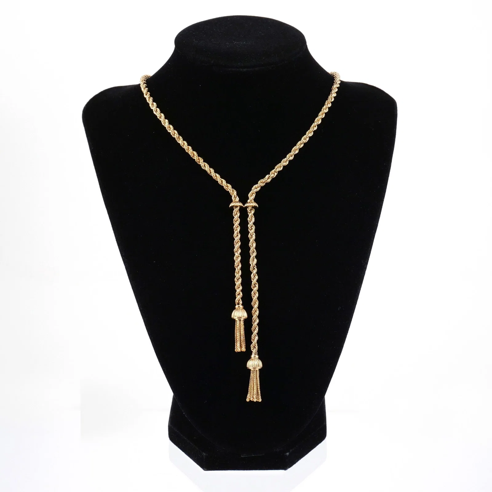 18K GOLD TASSEL NECKLACE