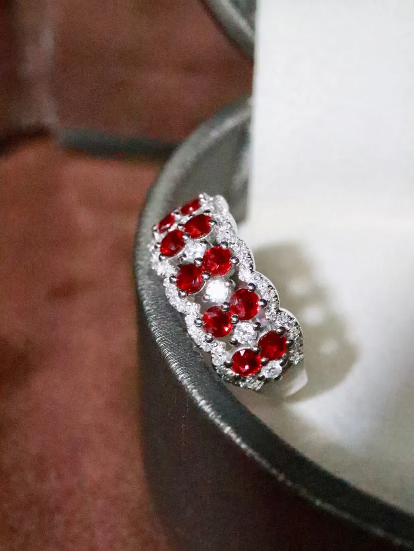 18K Natural Ruby Ring