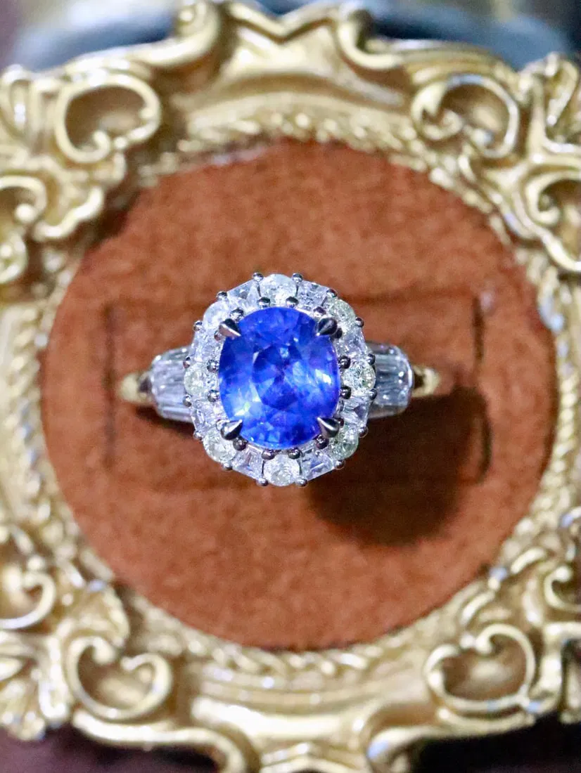 18K sapphire ring