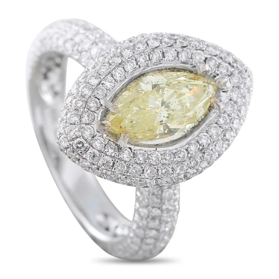 18K WHITE GOLD 2.55CT DIAMOND RING