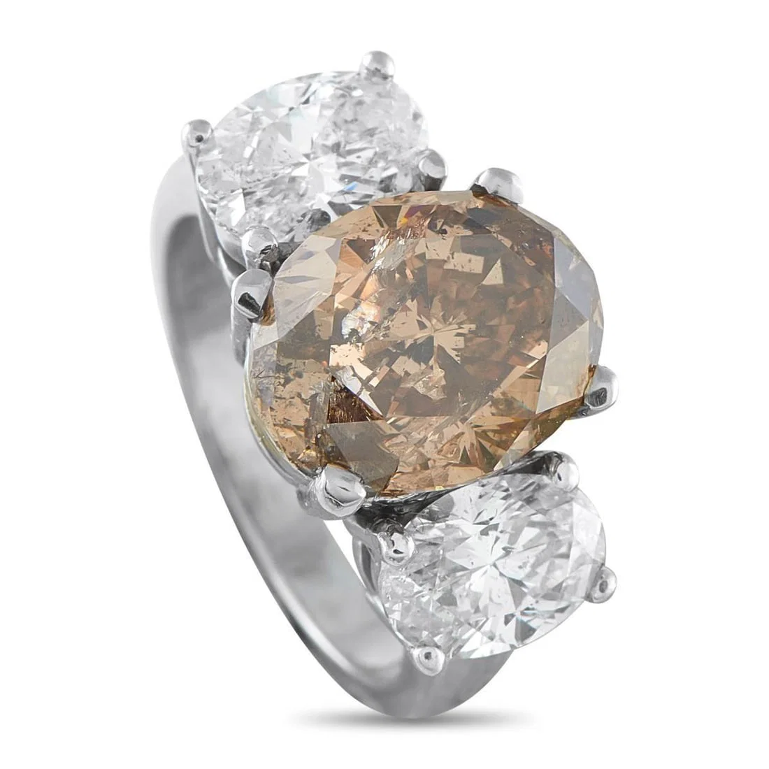 18K WHITE GOLD 6.70CT DIAMOND RING