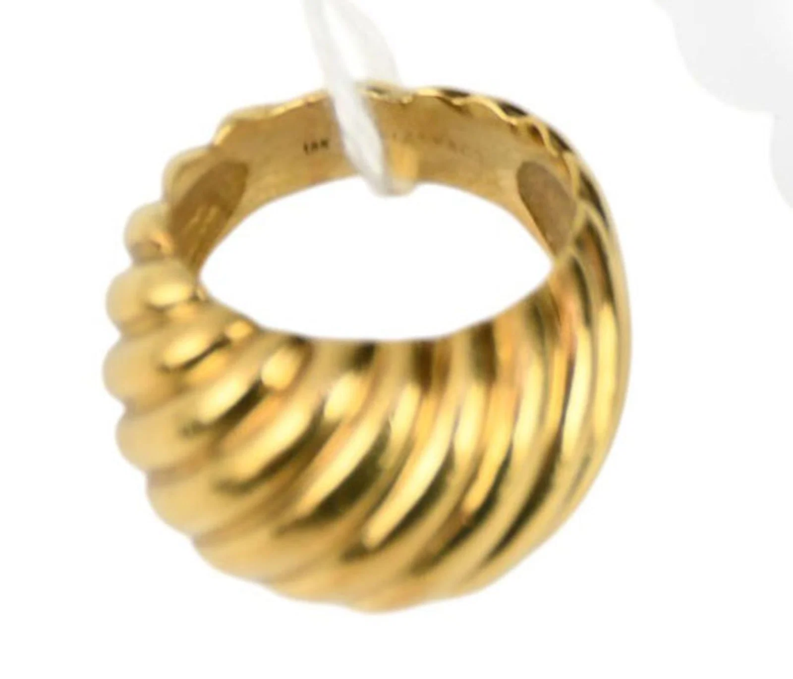 18K Yellow Gold Tiffany & Co. Dome Ring. Size 6.5 wt. 14.8 grams