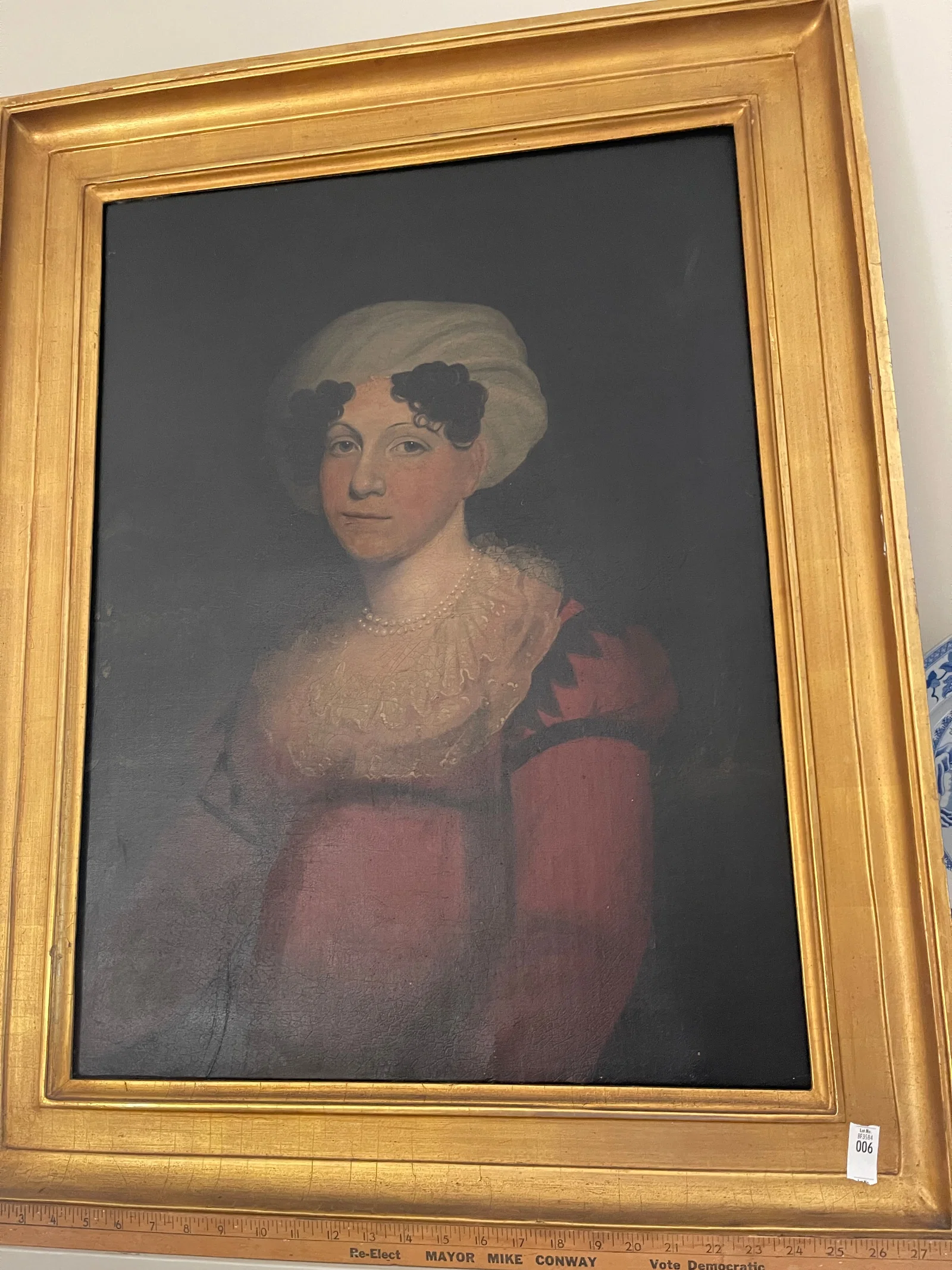 18th C. Portraits Of Woman, Oil On Canvas