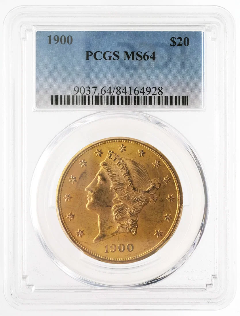 1900 $20 Gold Double Eagle PCGS MS64