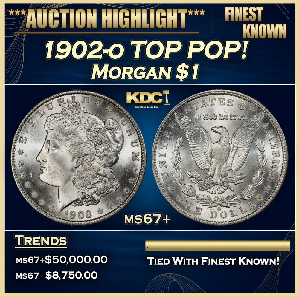 1902-o Morgan Dollar TOP POP! $1 ms67+ SEGS