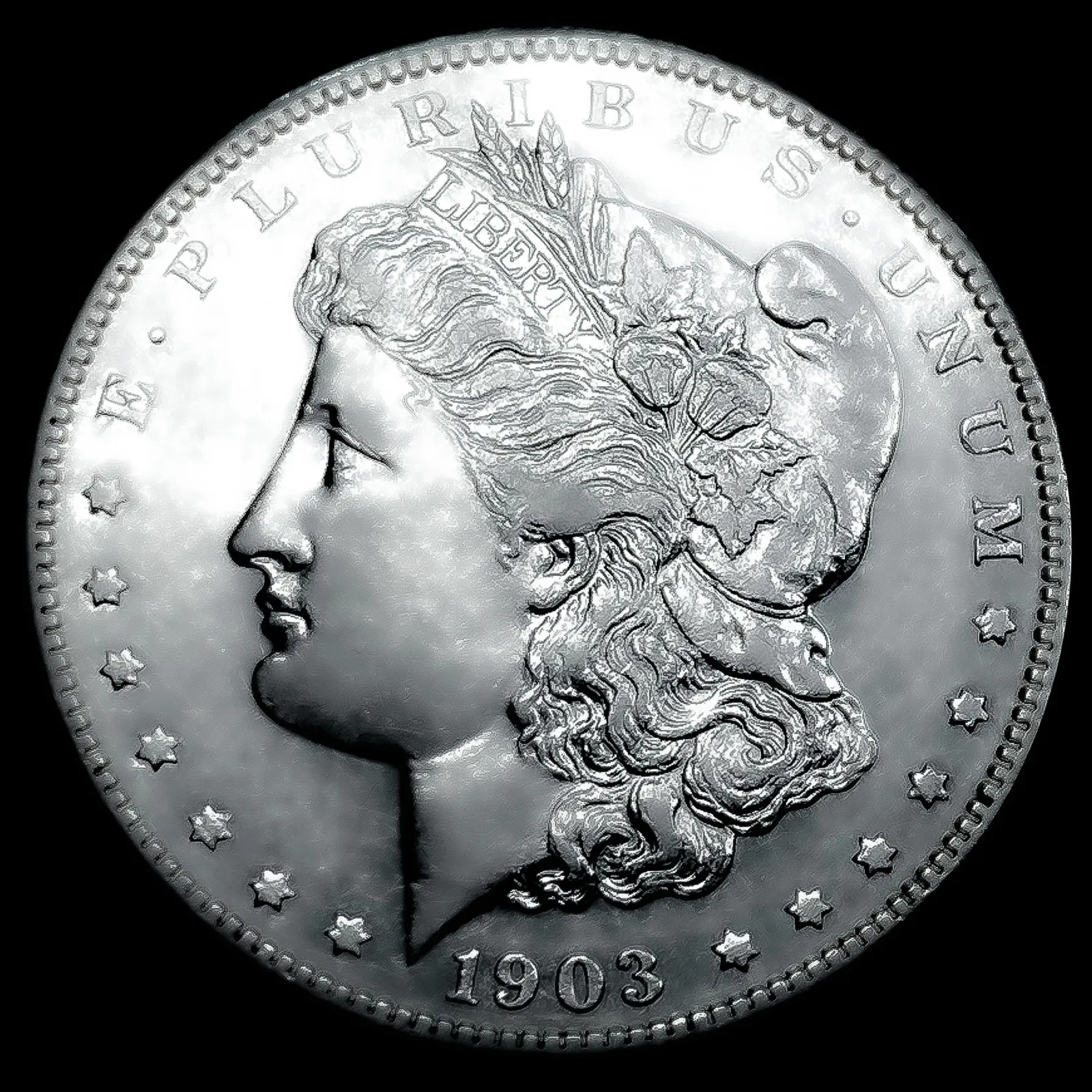 1903-S Morgan Silver Dollar CHOICE AU+