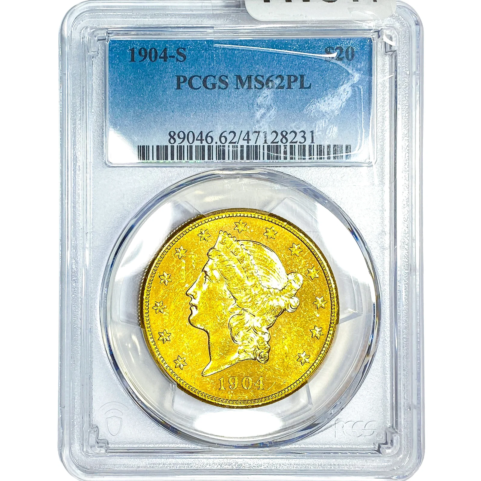 1904-S $20 Gold Double Eagle PCGS MS62 PL