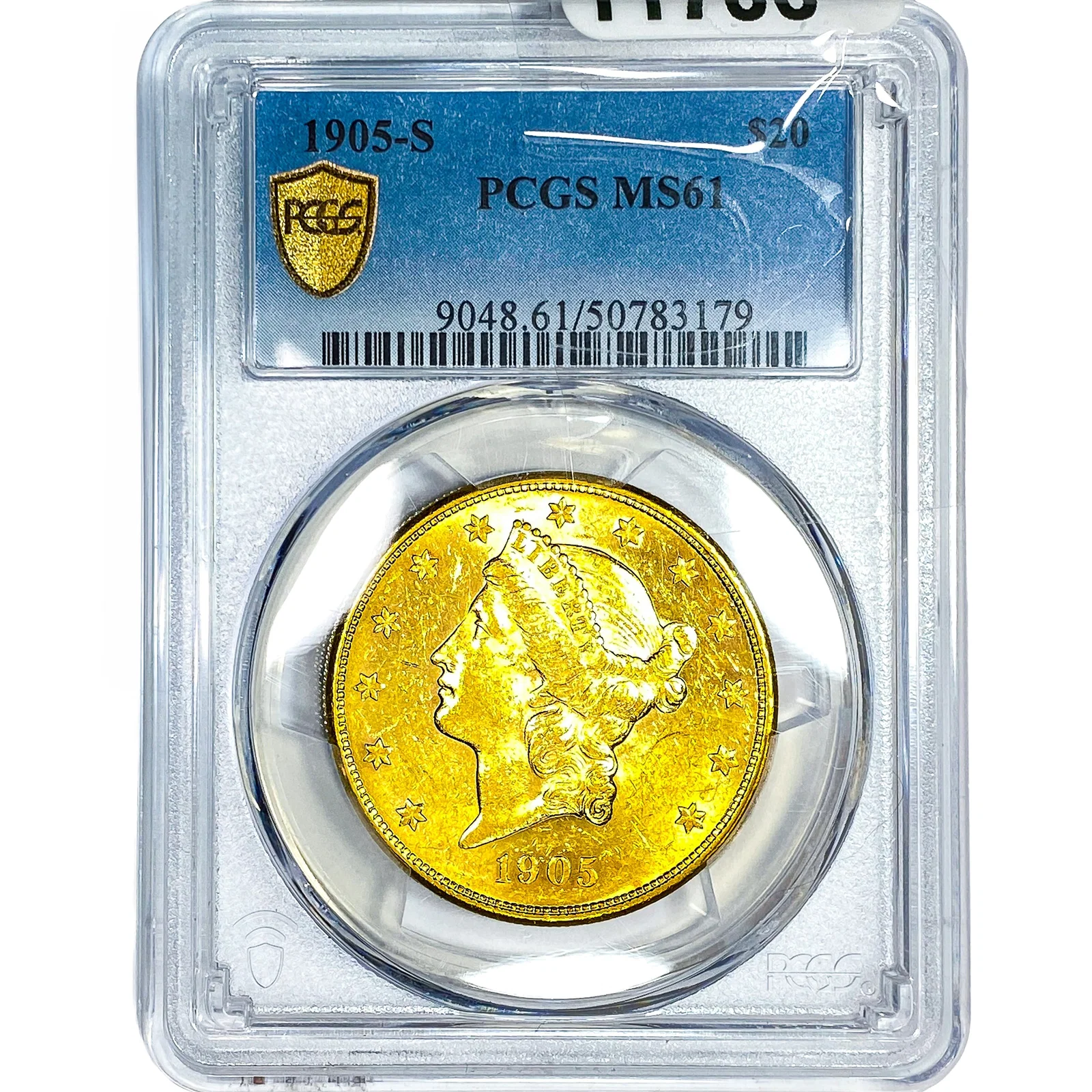 1905-S $20 Gold Double Eagle PCGS MS61