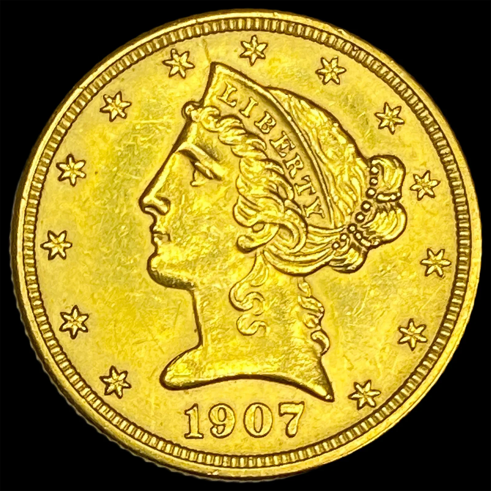 1907-D Gold $5 Half Eagle UNCIRCULATED