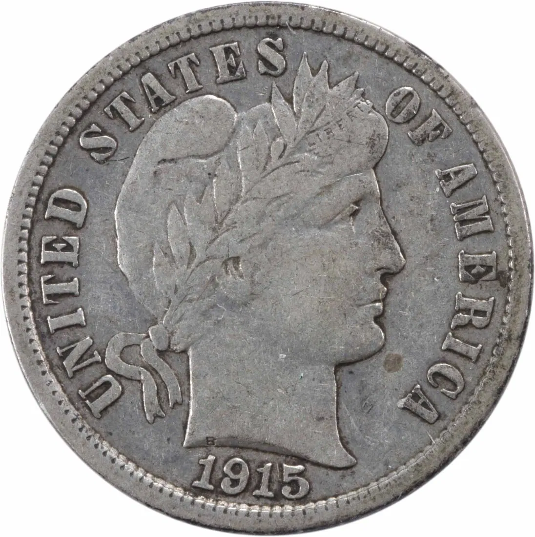 1915-S Barber Silver Dime 90% Silver Uncertified Choice VF