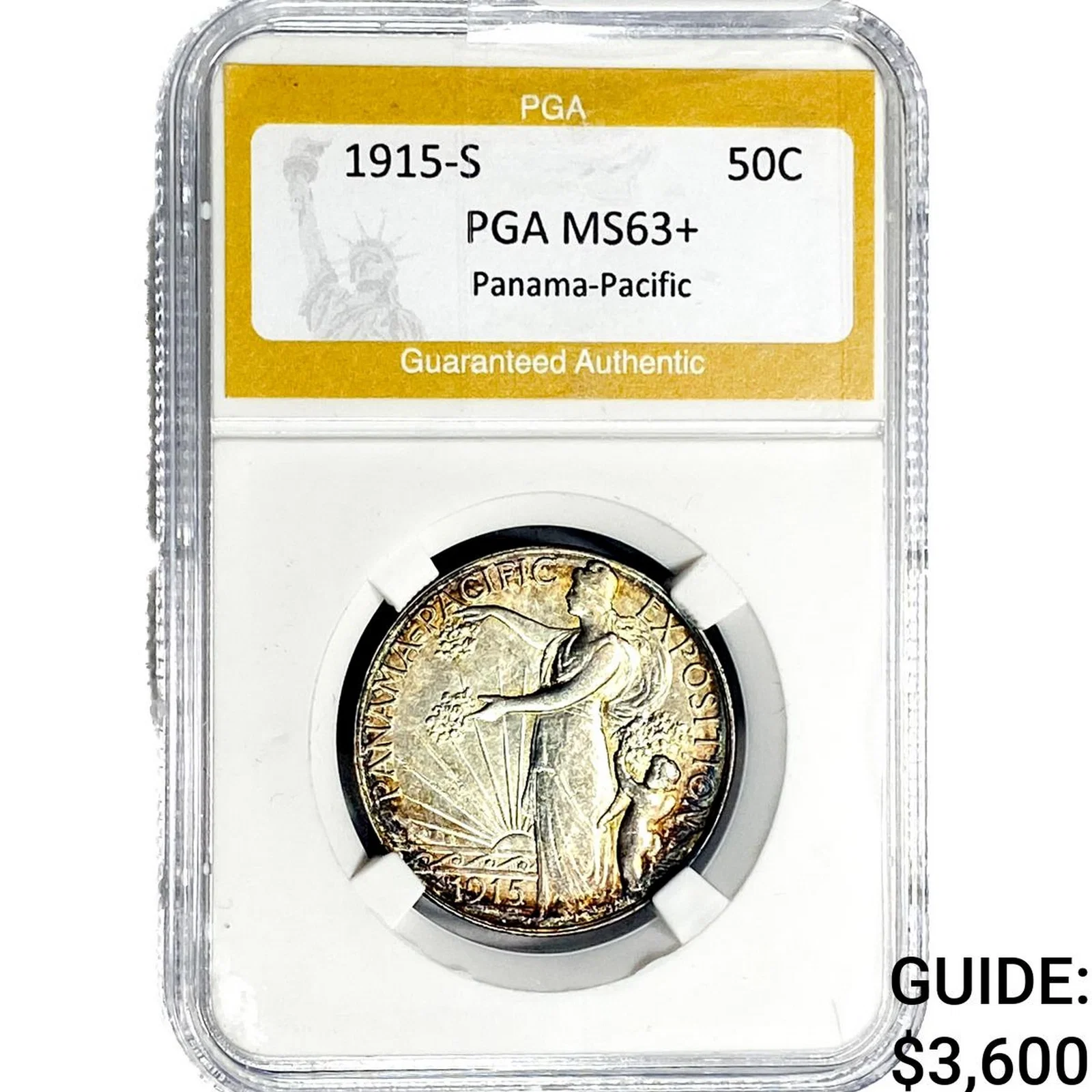 1915-S Panama-Pacific Half Dollar PGA MS63+