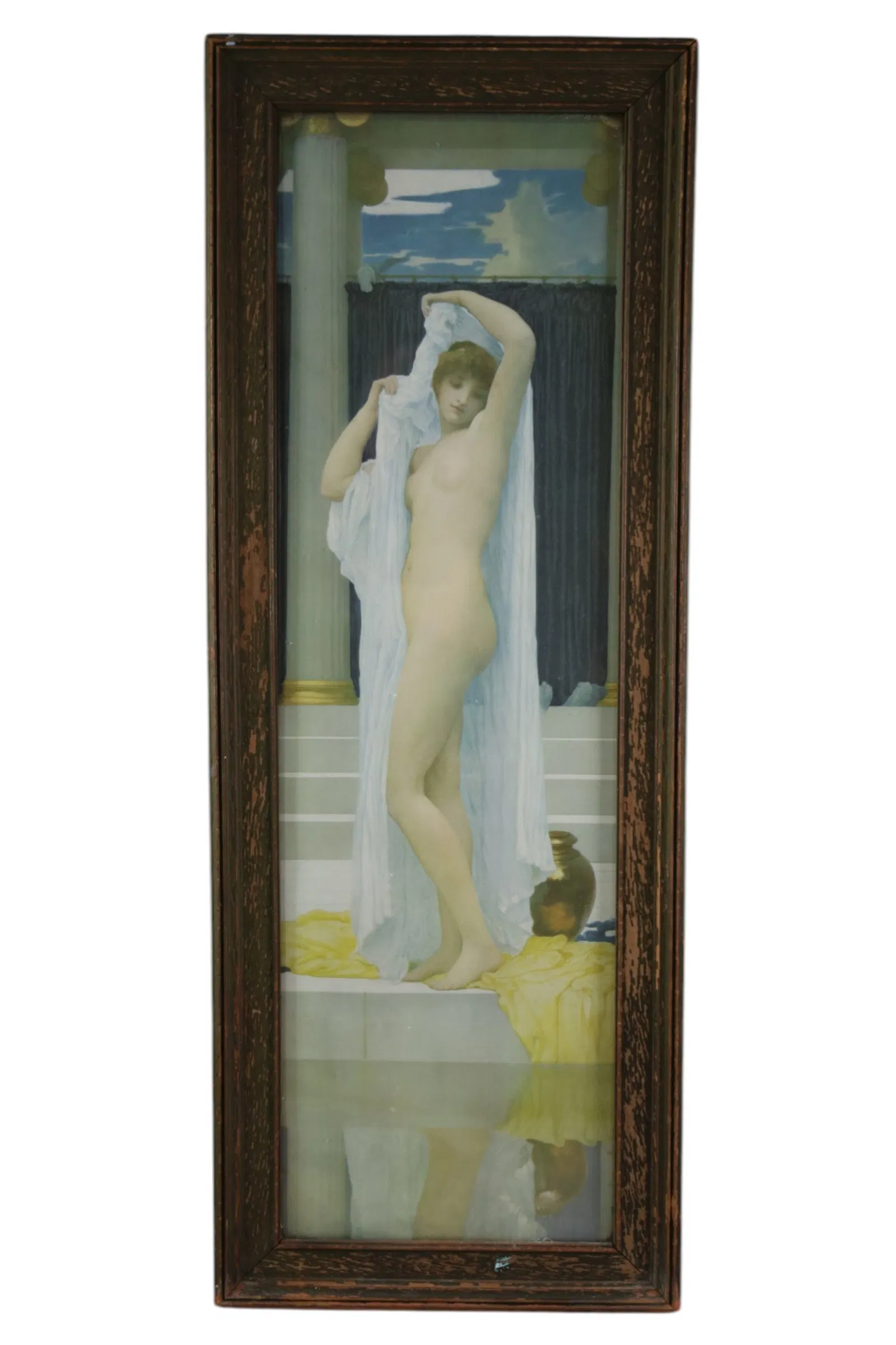 1920'S FRAMED NUDE PRINT