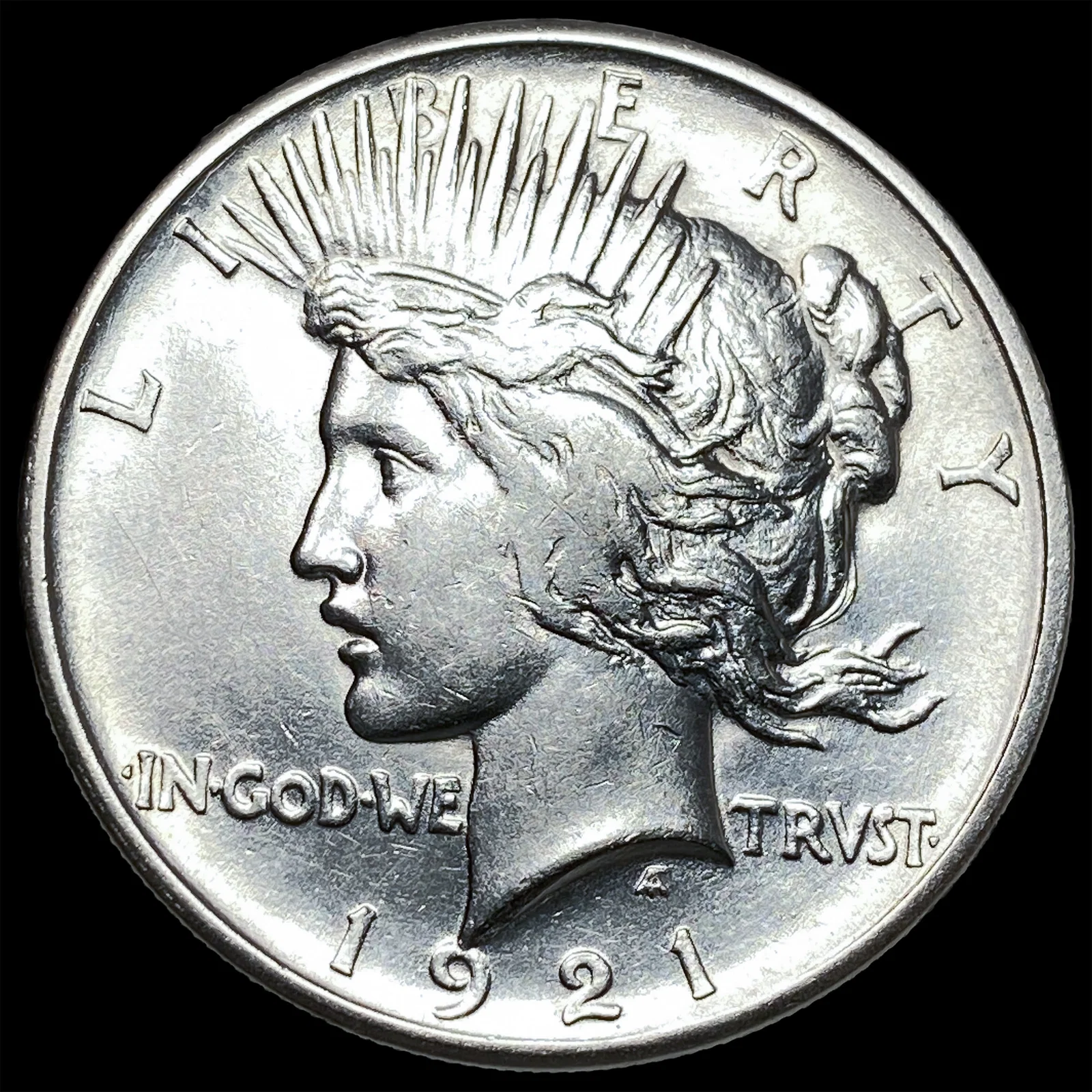 1921 Silver Peace Dollar CLOSELY UNCIRCULATED