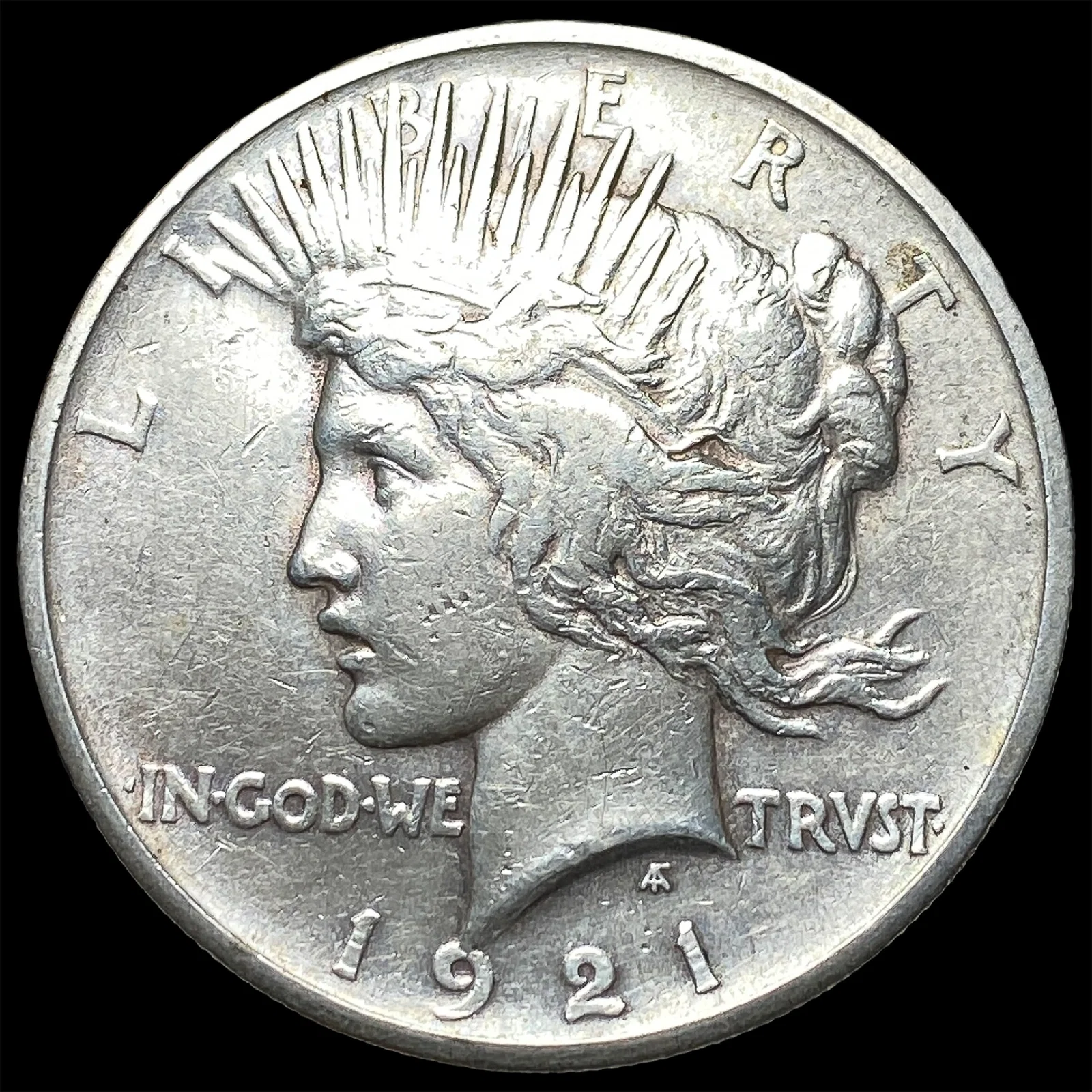 1921 Silver Peace Dollar NEARLY UNCIRCULATED