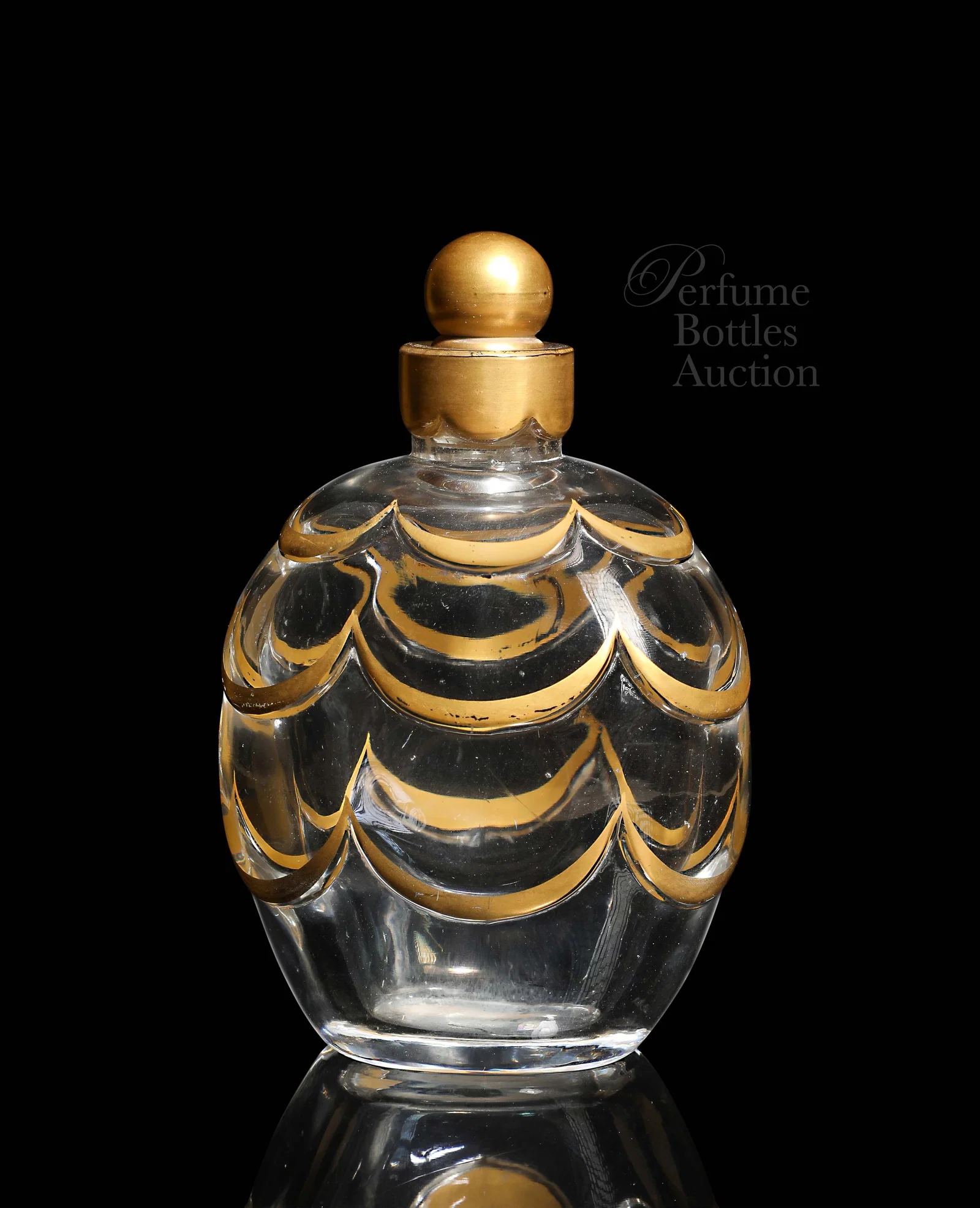 1925 Art Deco Georges Chevalier crystal perfume bottle by Baccara