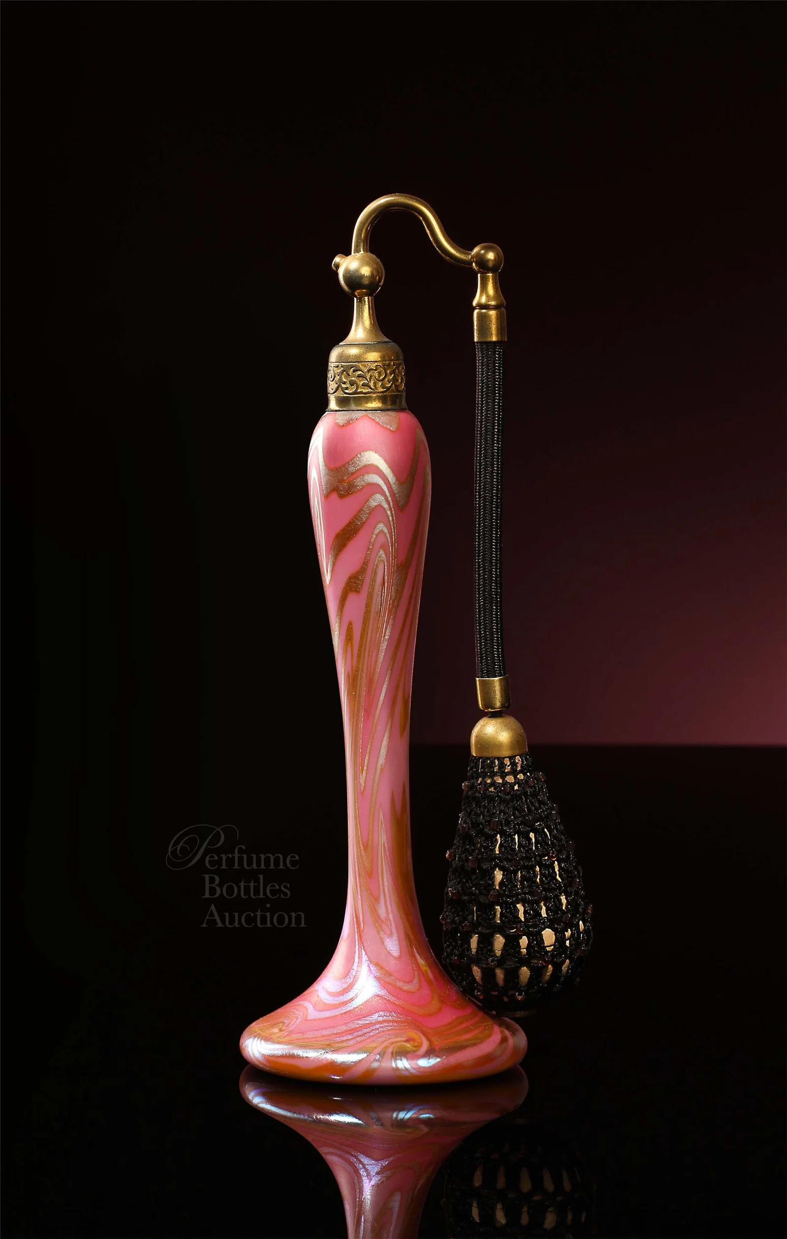 1927 Durand glassworks “King Tut” perfume atomizer for DeVilbiss