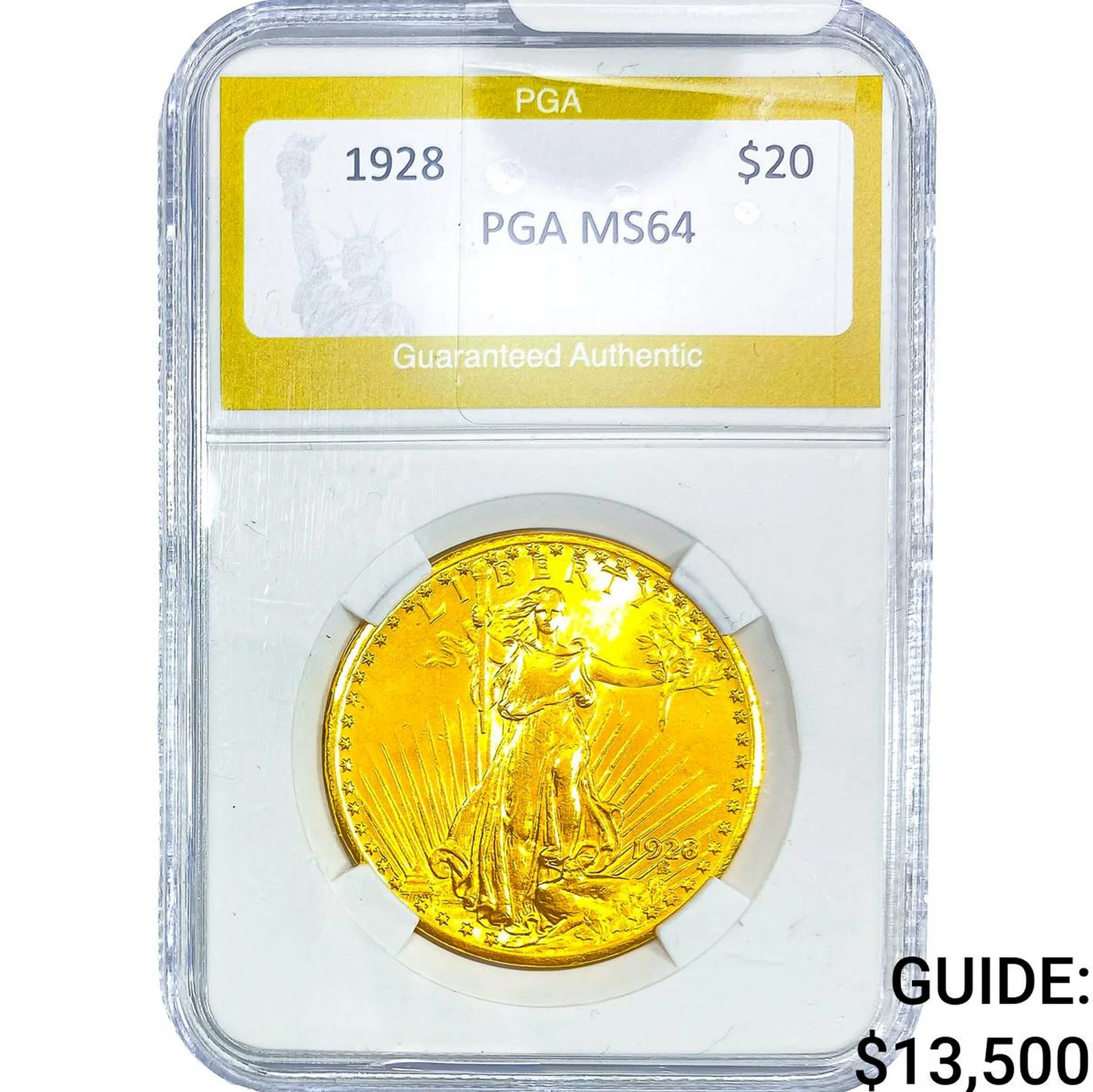 1928 $20 Gold Double Eagle PGA MS64