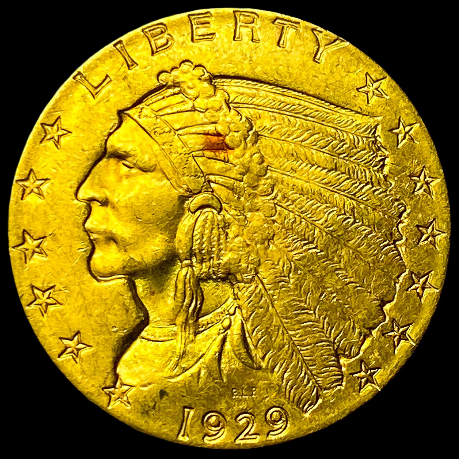 1929 Indian Head Gold $2.50 Quarter Eagle UNCIRCULATED