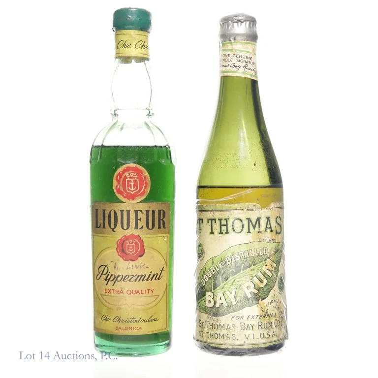 1930s (?) St. Thomas Bay Rum & Pippermint Liqueur