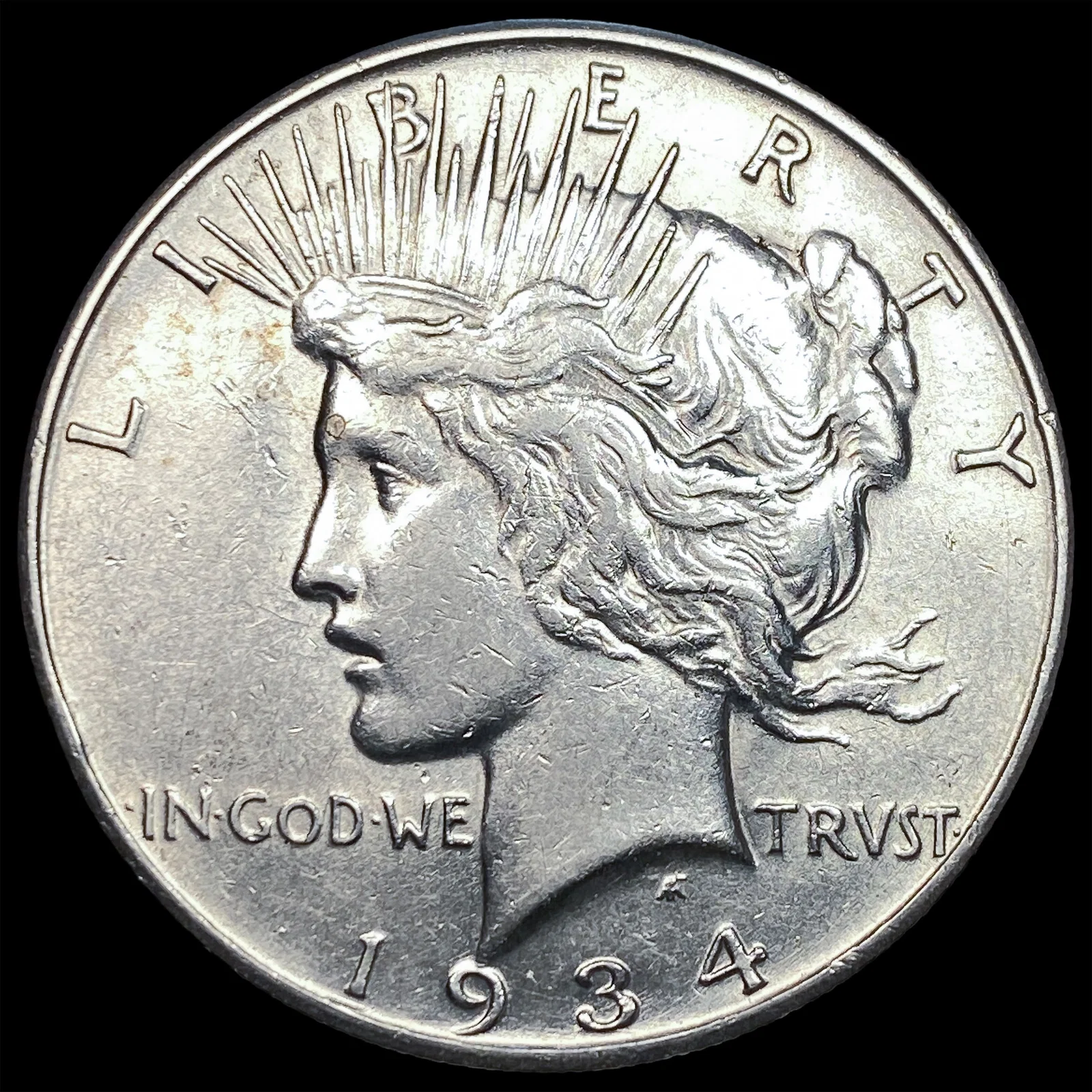 1934-S Silver Peace Dollar CLOSELY UNCIRCULATED