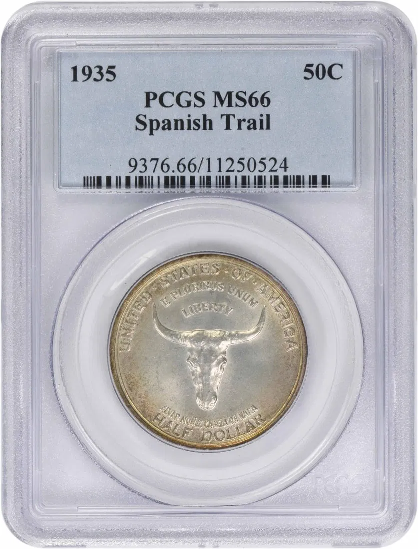 1935 Spanish Trail Half Dollar MS66 Commemorative Silver Coin PCGS