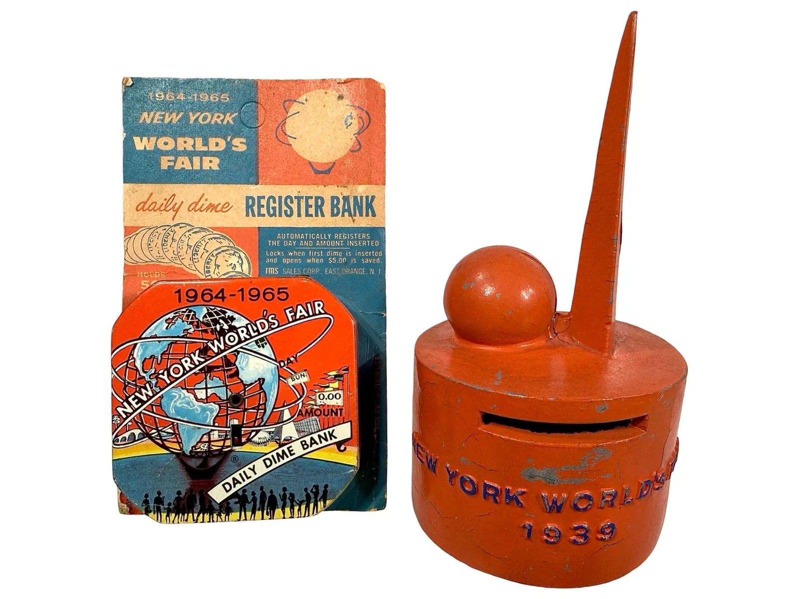 1939 World's Fair Bank and 1964-1965 Pocket Dime Register
