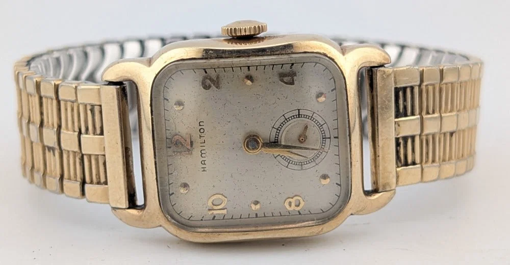 1940's Men's Hamilton "Carlton" 10k Yellow Gold Filled Mechanical Wristwatch