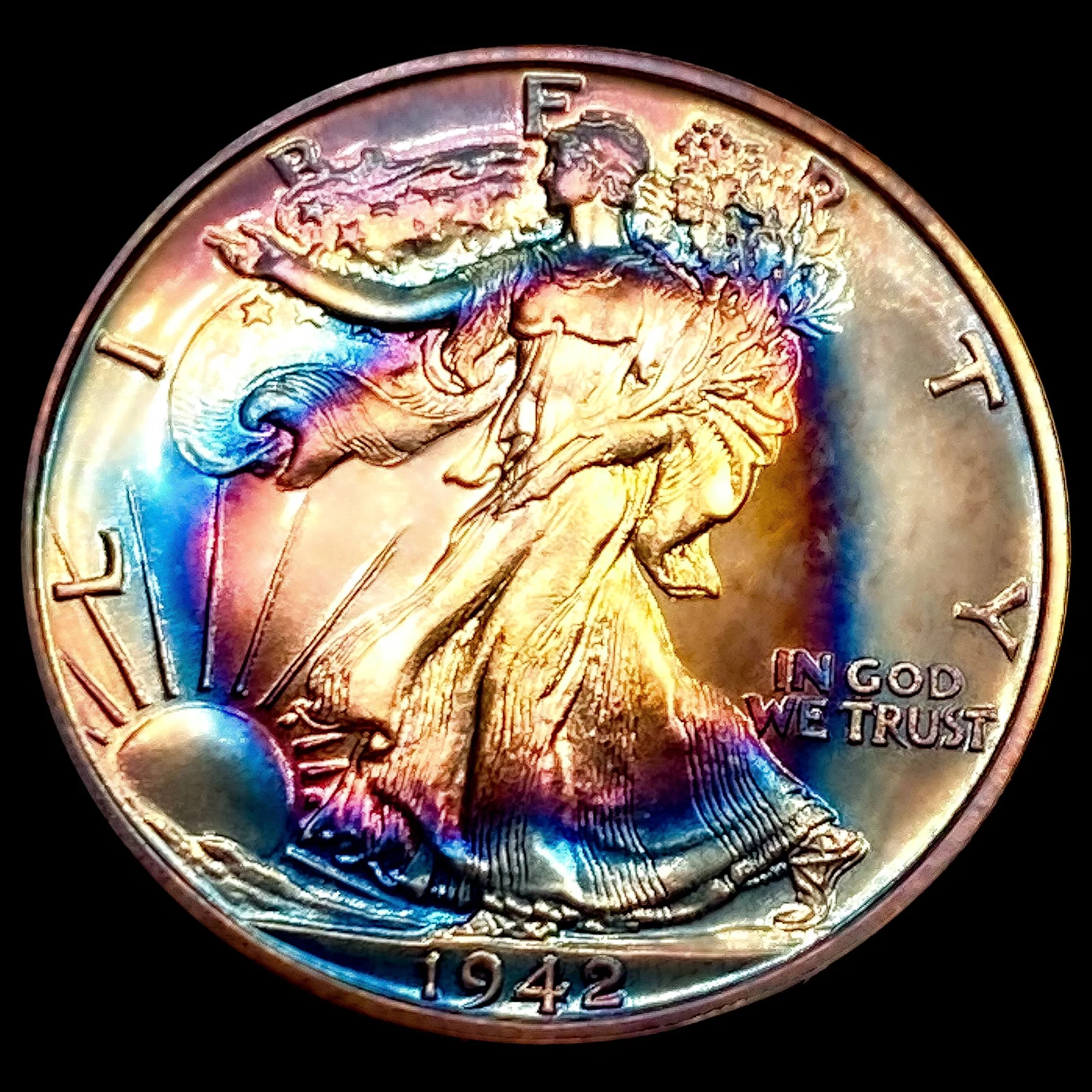 1942 Walking Liberty Half Dollar SUPERB GEM PROOF