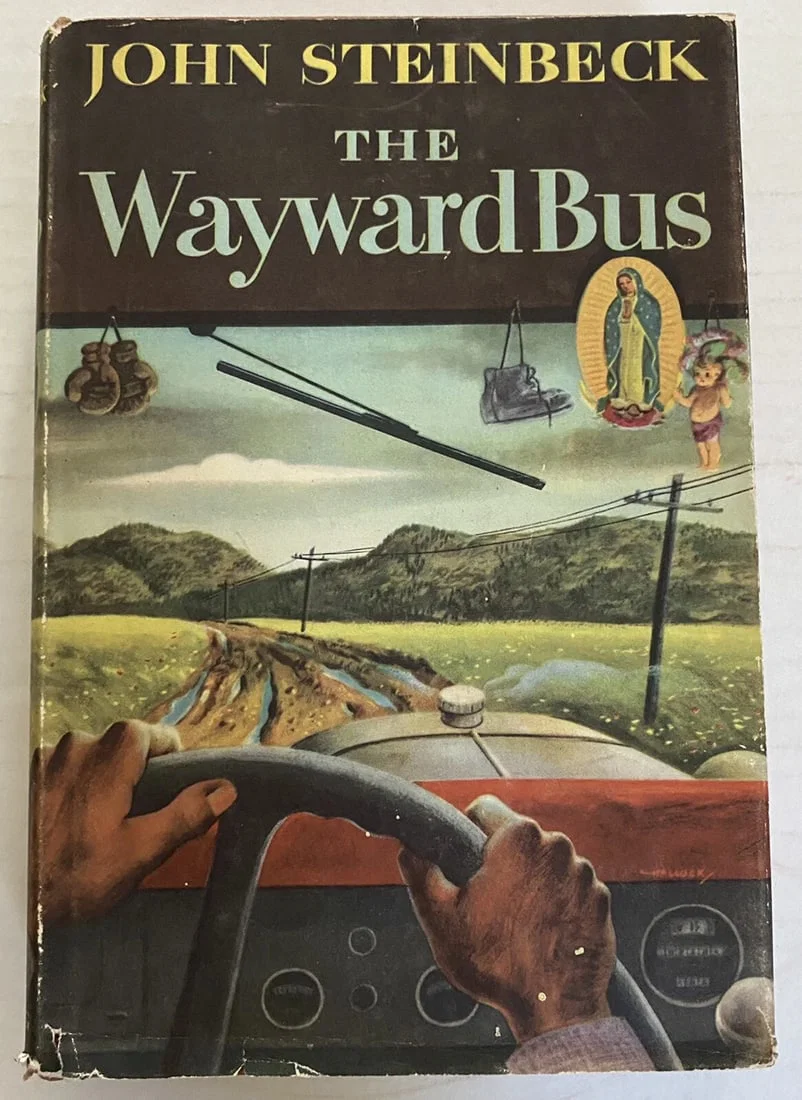 1947 1st Edition/Printing BC "THE WAYWARD BUS" by John Steinbeck HC/DJ N.Fine/VG