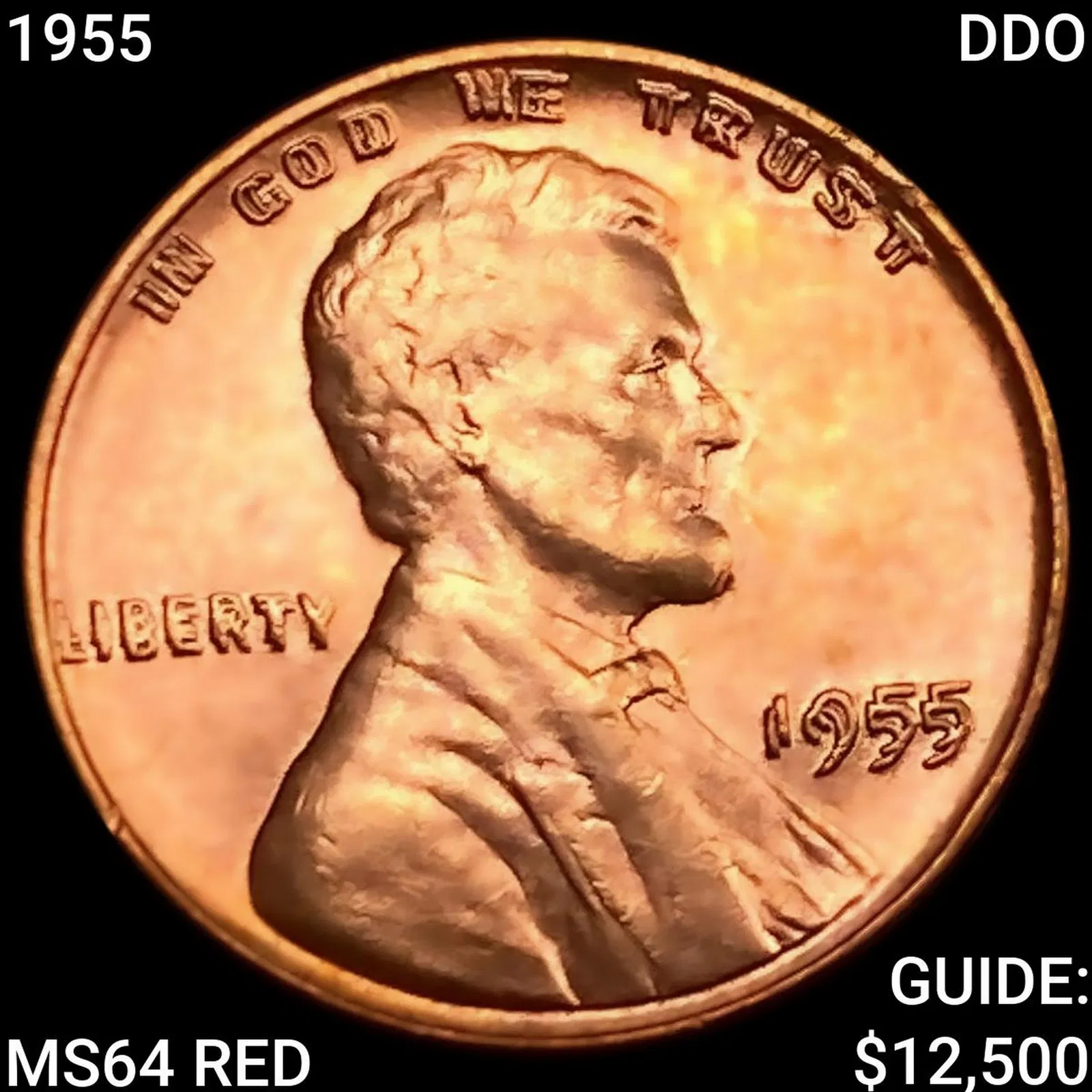 1955 DDO Wheat Cent CHOICE BU RD
