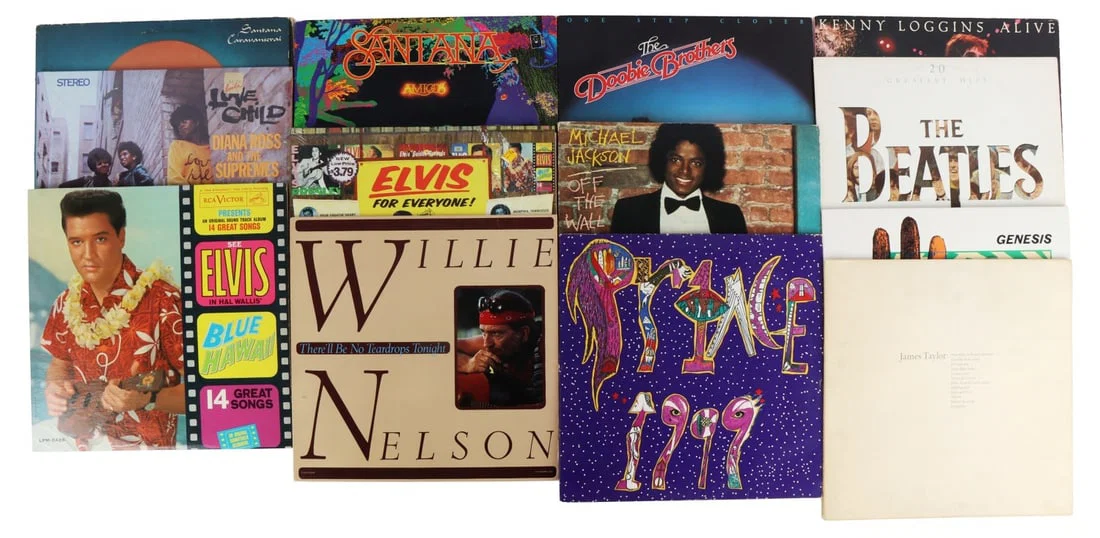 1960s-1980s POP SOUL ROCK VINYL RECORD LOT OF 12