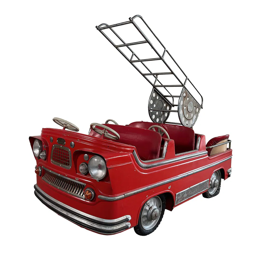 1961 Autopede Fire Truck Type 2 Carousel Vehicle in Red