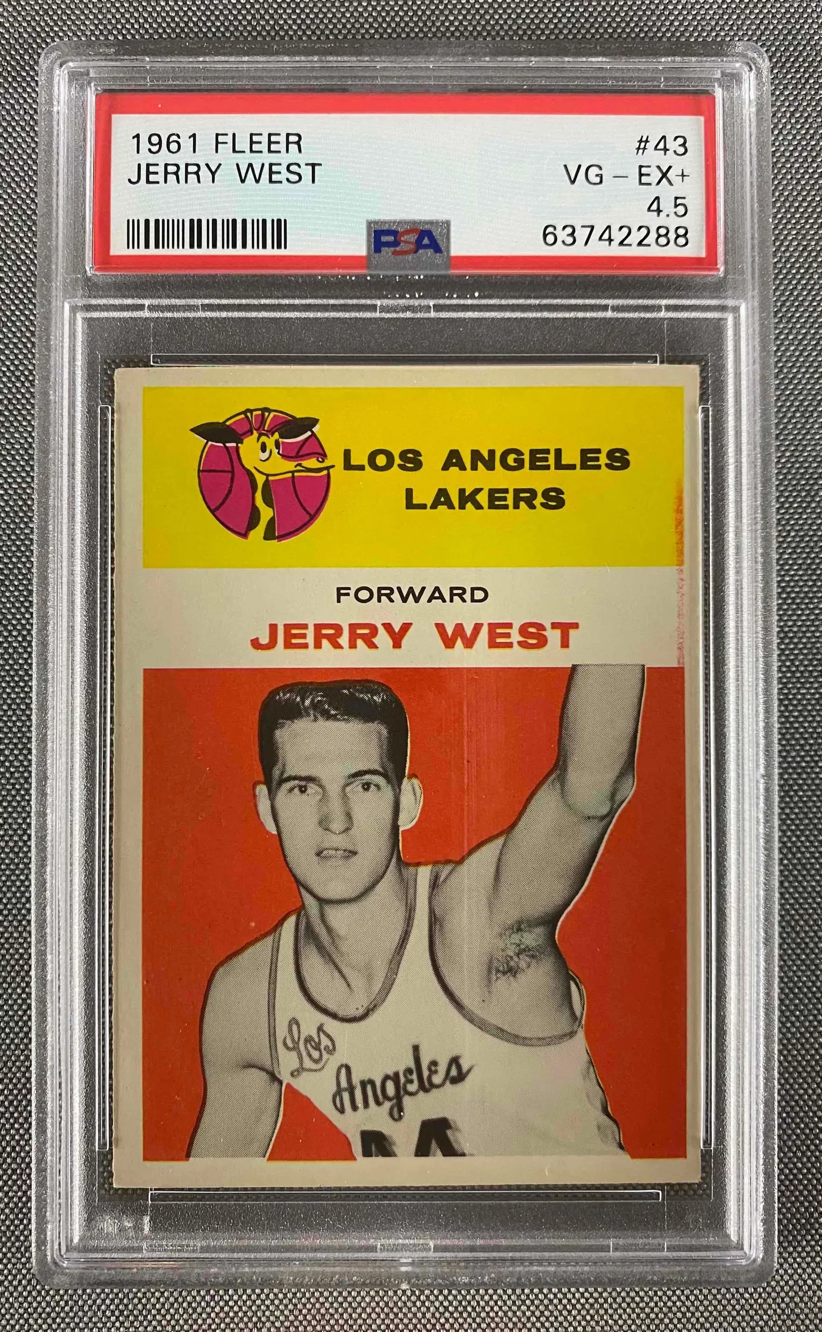 1961 Fleer Jerry West #43 PSA 4.5 - Rookie