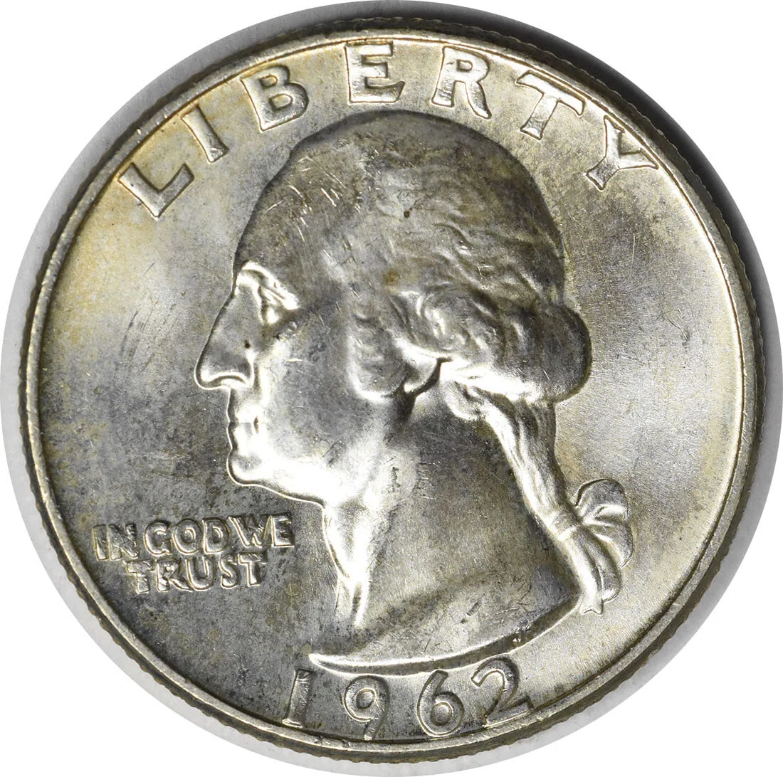 1962-D/D Washington Silver Quarter Choice BU Uncertified Coin