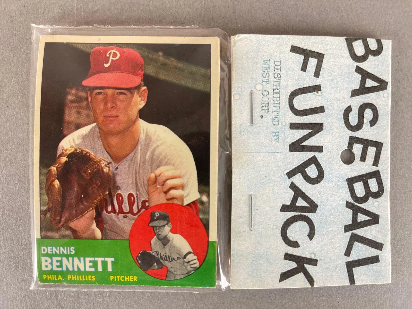 1963 Topps Baseball West Corps Cello Fun Pack