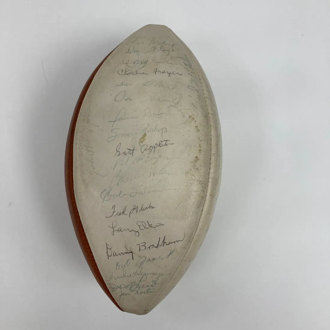 1966 Houston Oilers Team Signed Spalding AFL Football with 50+ Autographs JSA COA